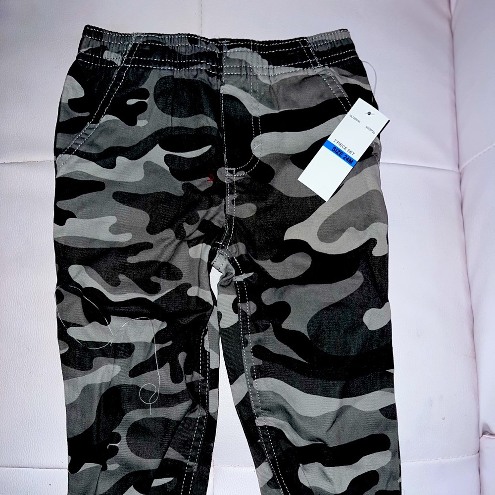 Cute kids army fatigue pants